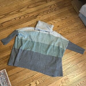 Loft Stripe Turtleneck Sweater